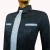 Camasa office eleganta, de culoare neagra cu maneca lunga, cambrata pe corp CADOU: cravata cu model pepit de culoare alb/negru